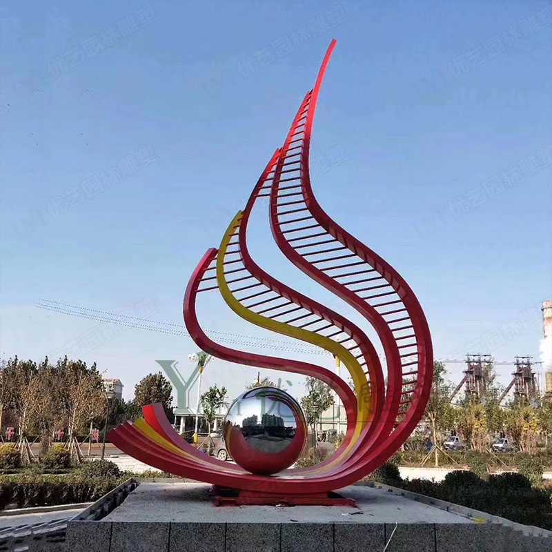 樹葉不銹鋼雕塑制作 樹葉不銹鋼雕塑制作